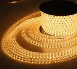 ریسه شلنگی وایرلس 2835 تک لاین گلد با رنگ (آفتابی) - پرتو درخشان (GCC)