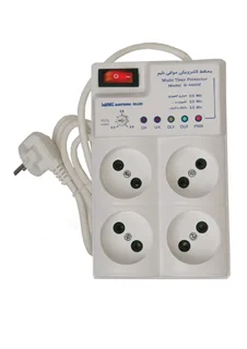 محافظ مولتی تایم 4 پریز آنالوگ (با کابل 1/6متری)S-4600F صانت الکترونیک ردیف 12