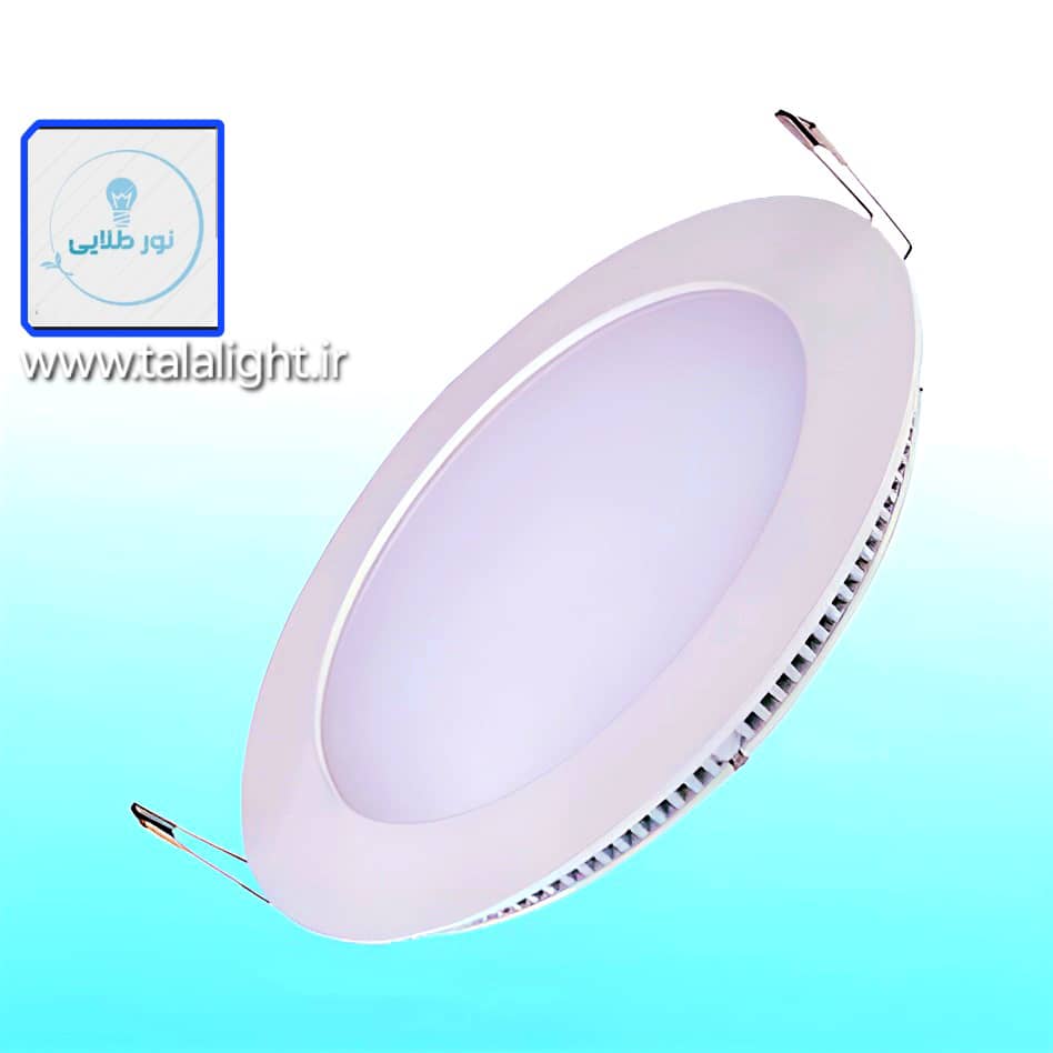 پنل توکار گرد اج لایت 8 وات گلف