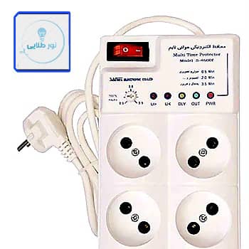 محافظ 4 پریز با کابل 3 متری (یخچال فریزر) مدل S-4600ESA صانت الکترونیک