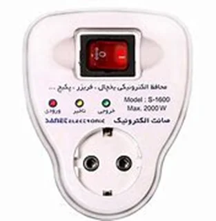 محافظ 1 پریز آنالوگ استاندارد با دوشاخه (لباسشویی و ظرفشویی) SA16 صانت الکترونیک